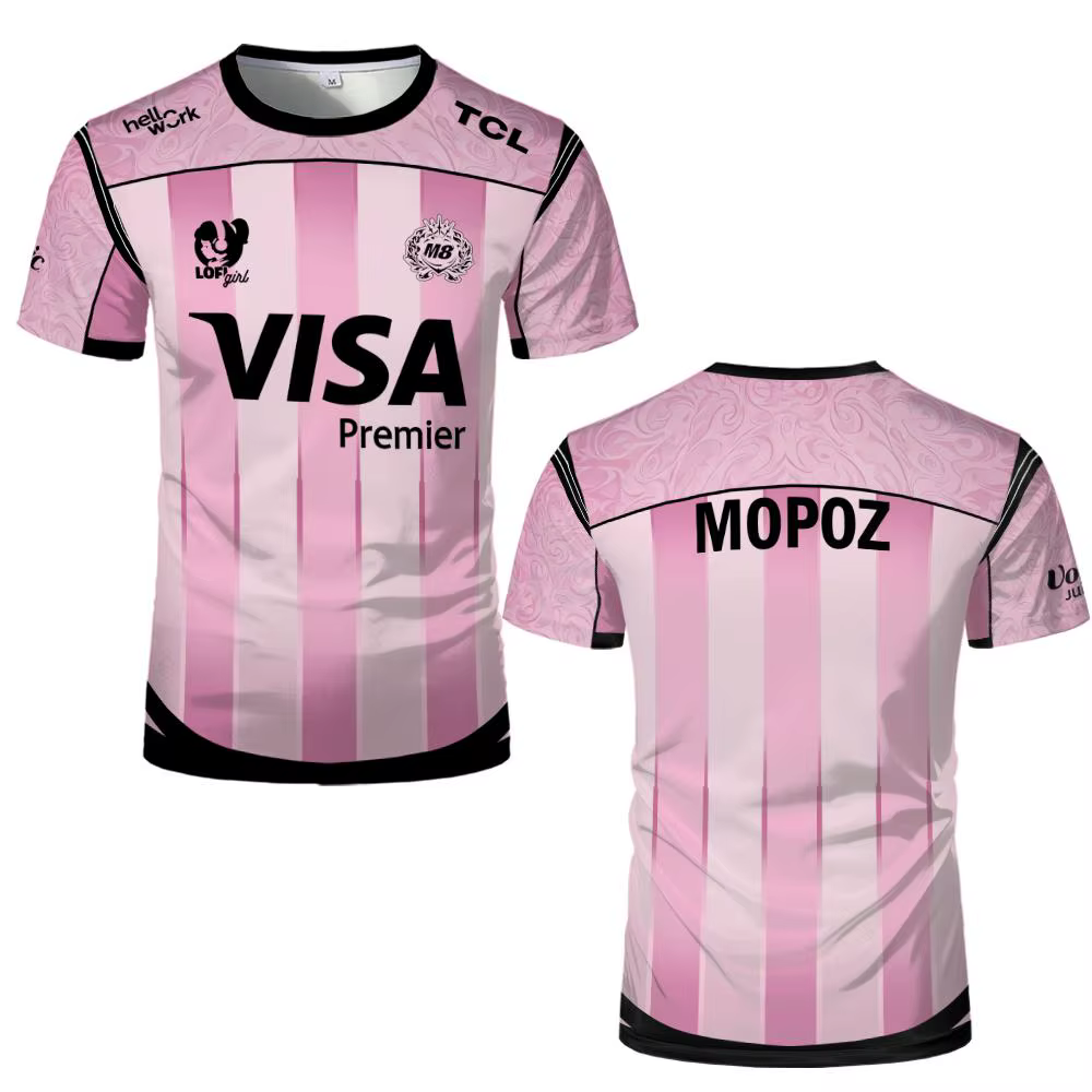 Nouveau maillot d'e-sport Gentle Mates M8 Team pour hommes