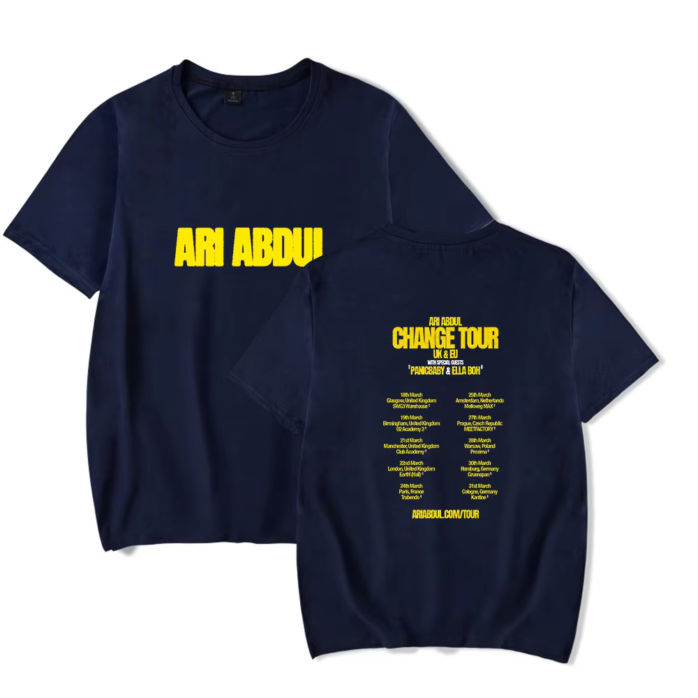 Ari Abdul Change tour Merch Tshirt pour hommes et femmes
