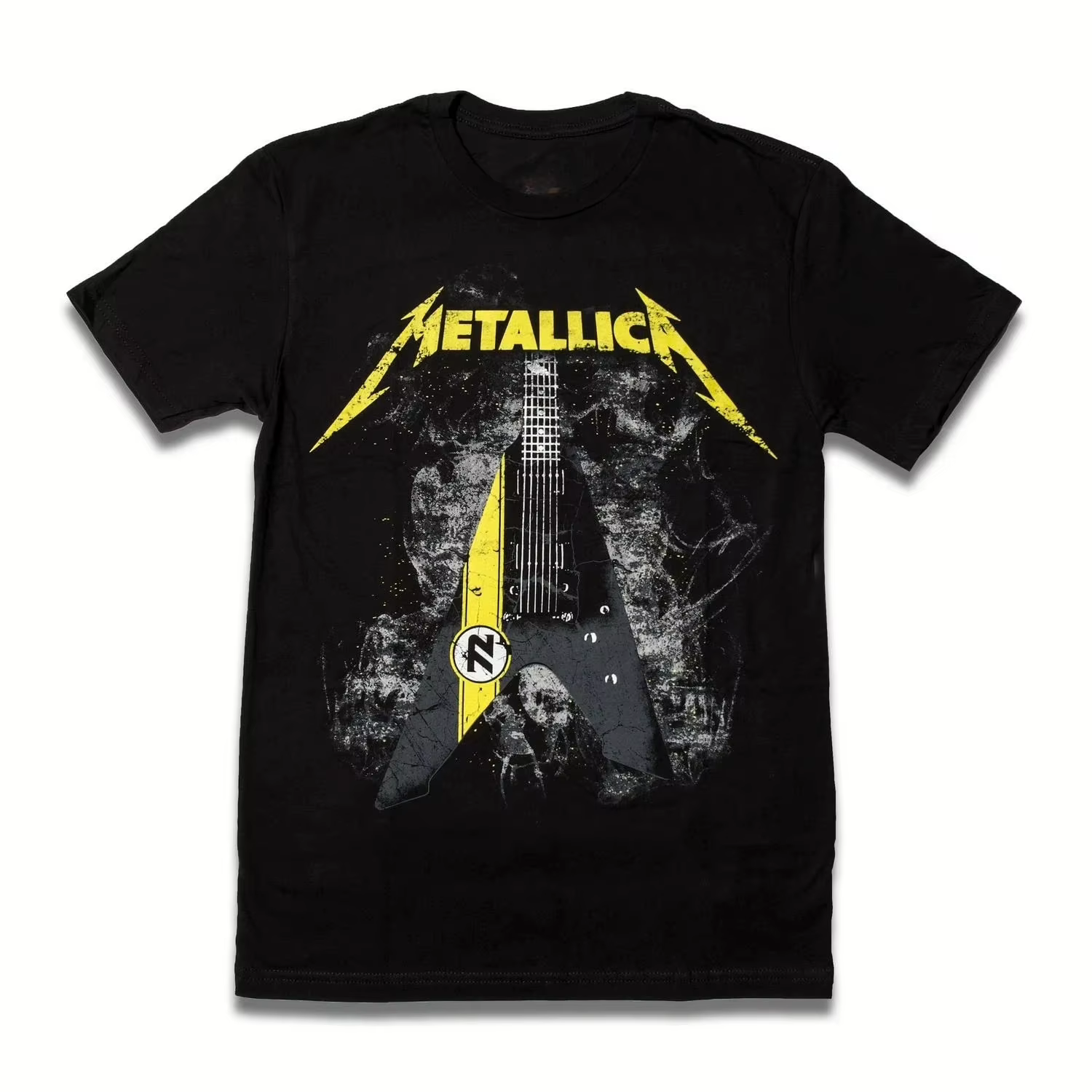 T-Shirt Wolf Metallica Band 100% coton