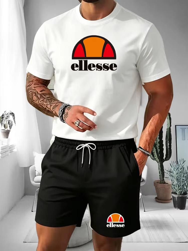 Ensemble d'été 2026 pour homme : T-shirt à manches courtes et short de sport décontracté pour l'extérieur