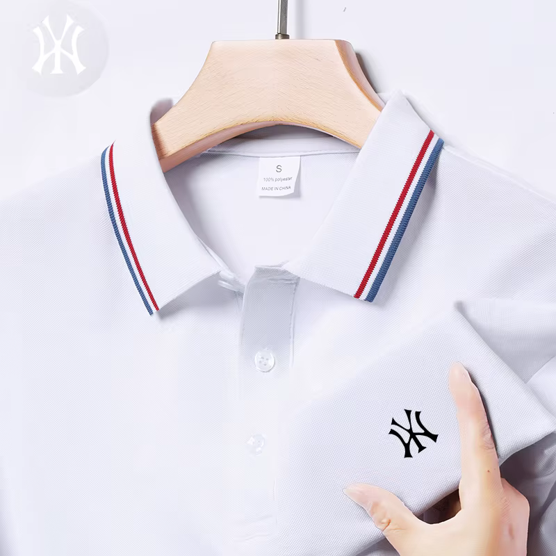 Polo pour homme avec logo brodé exquis sur la poitrine