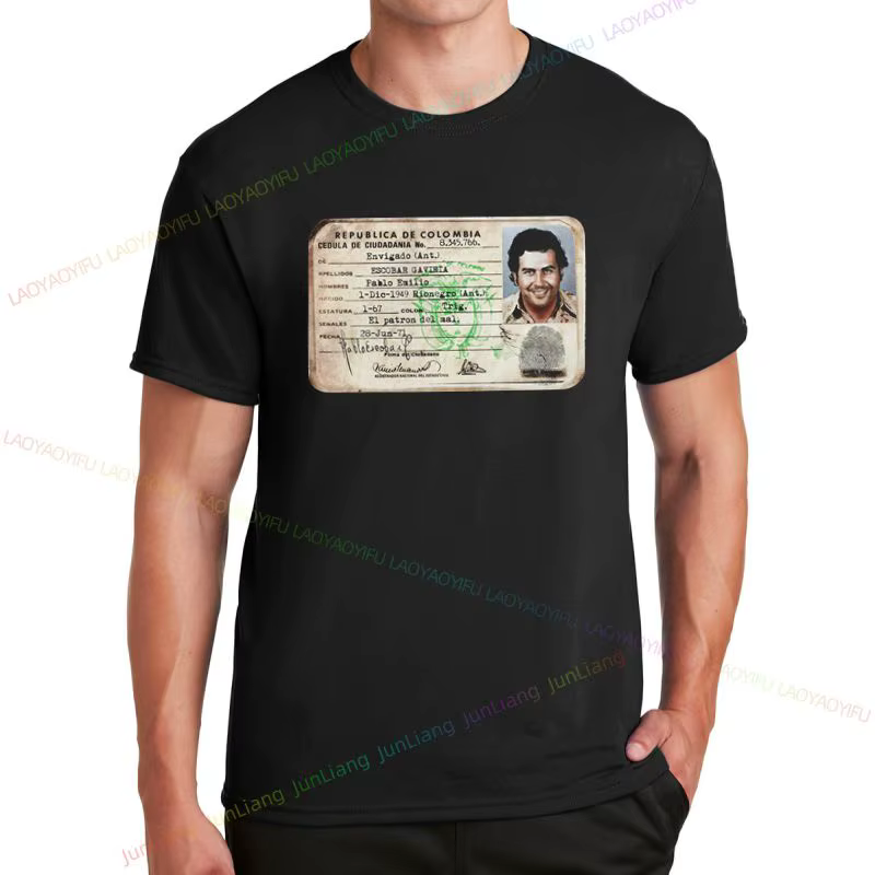 T-shirt unisexe à manches courtes et col rond Escobar Call for Men