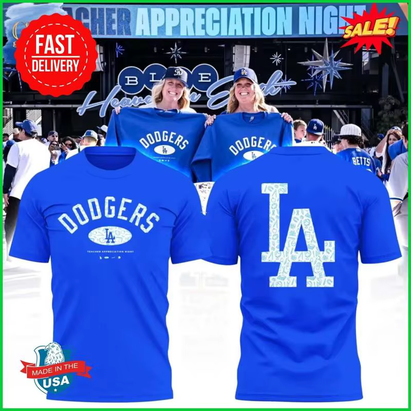 VENTE Dodger Teacher Appreciation Night 2025 édition limitée t-shirt S 3XL