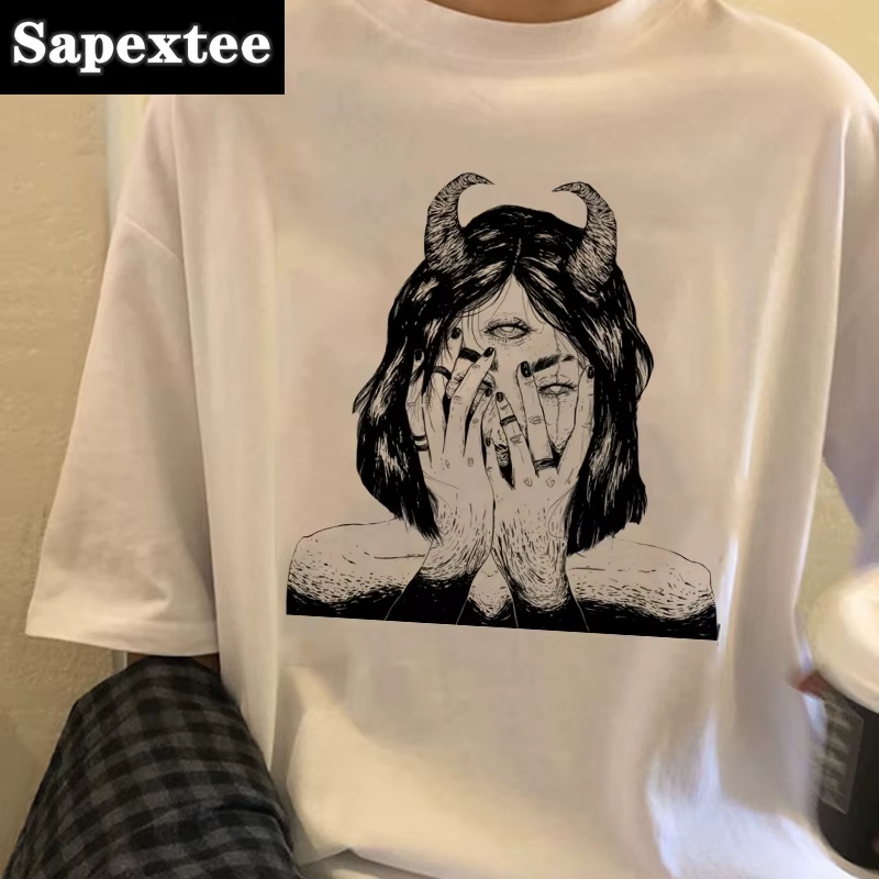 T-shirt femme rétro chemise végétarienne