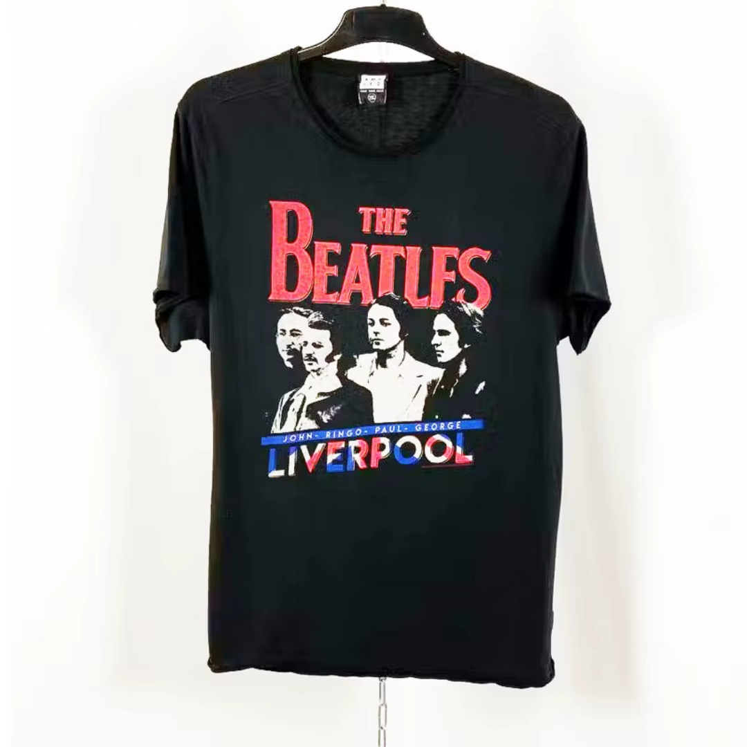 T-shirt vintage rock américain rétro The Beatles