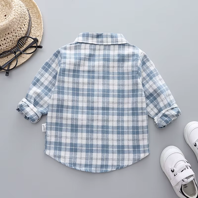 IENENS bébé chemise vêtements printemps chemises minces enfant en bas âge infantile garçon à manches longues t-shirts