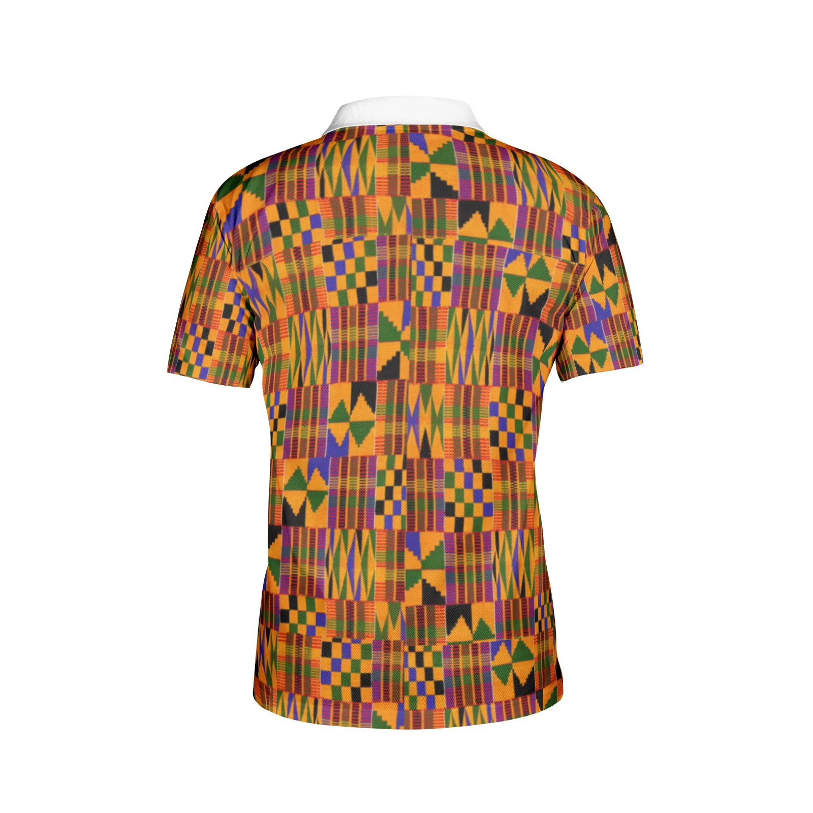 Polo pour homme en tissu imprimé africain Kente_ Style classique coloré 2026