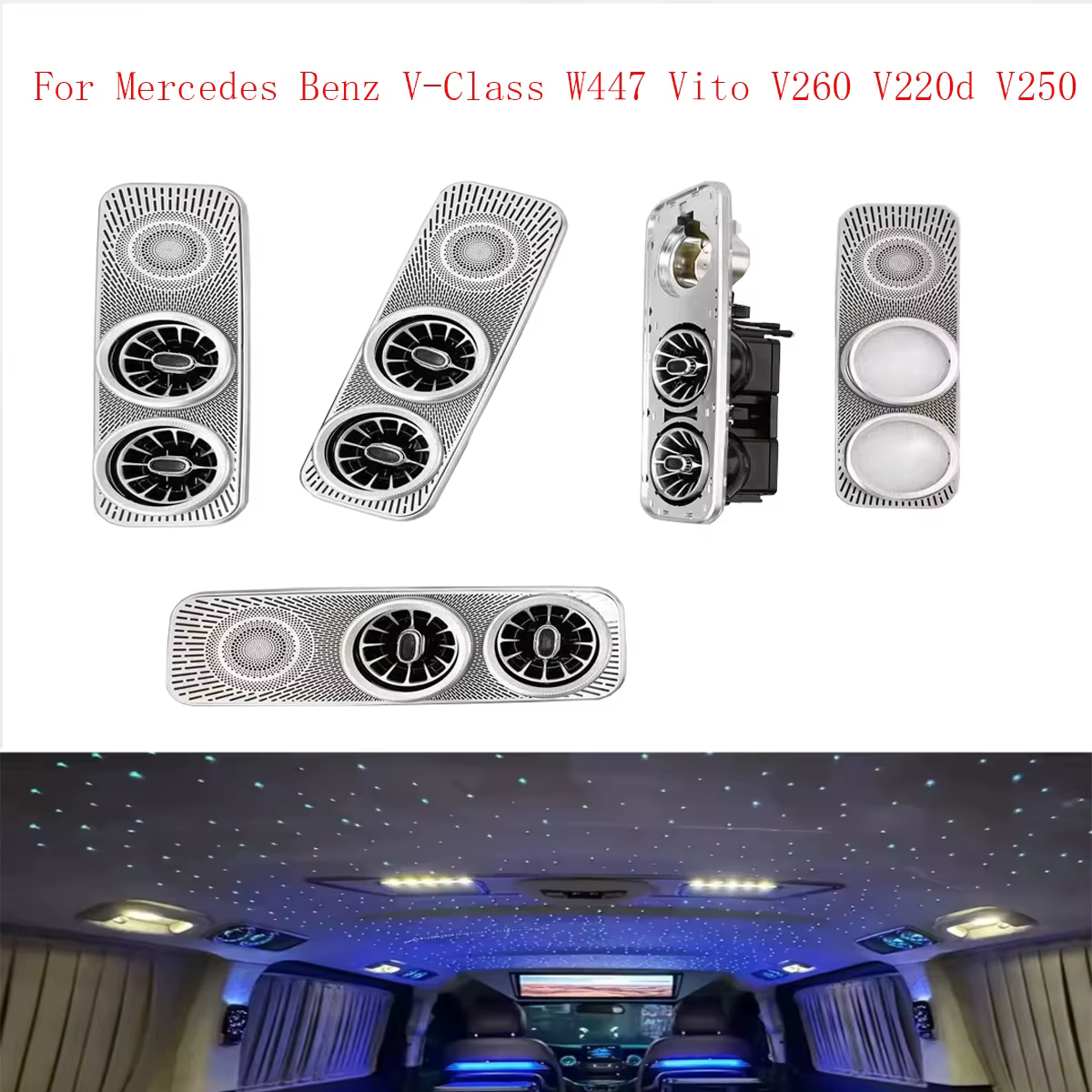 16-24 mercedes-benz classe V pour Mercedes Benz classe V W447 Vito V260 V220d V250 modification du toit lampe intérieure de voiture