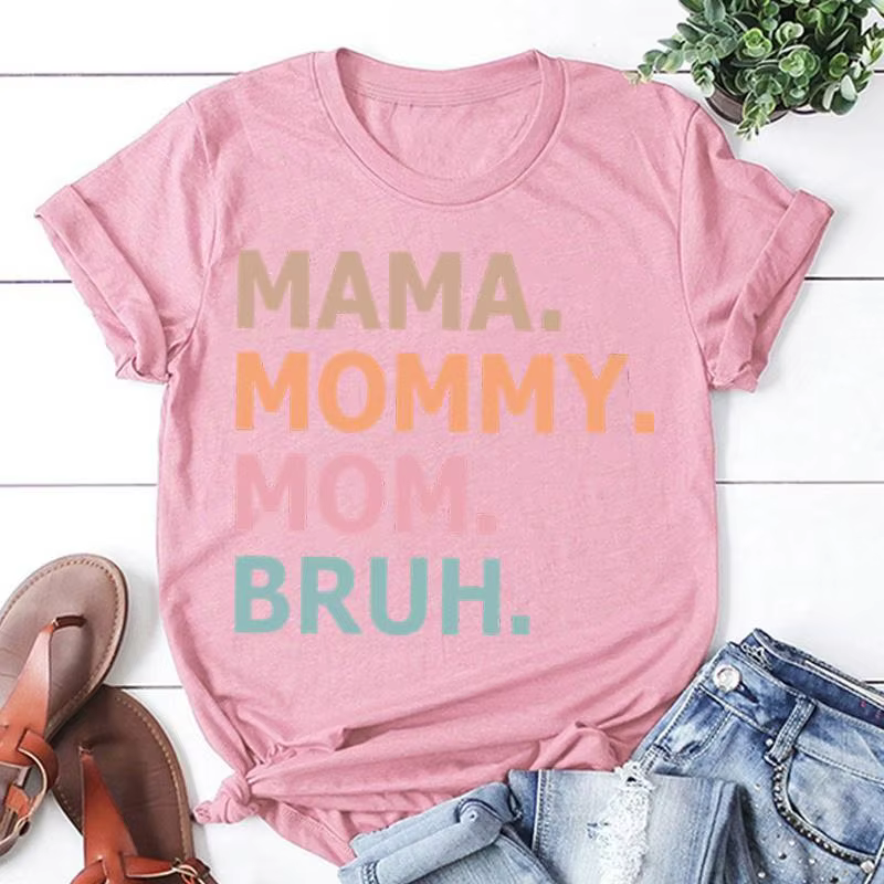 T-shirt manches courtes col rond femme