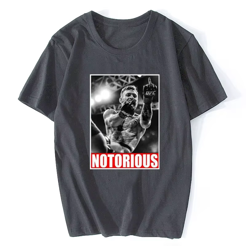 Conor McGregor notoire hommes Fan T-shirt Design drôle noir mode Streetwear