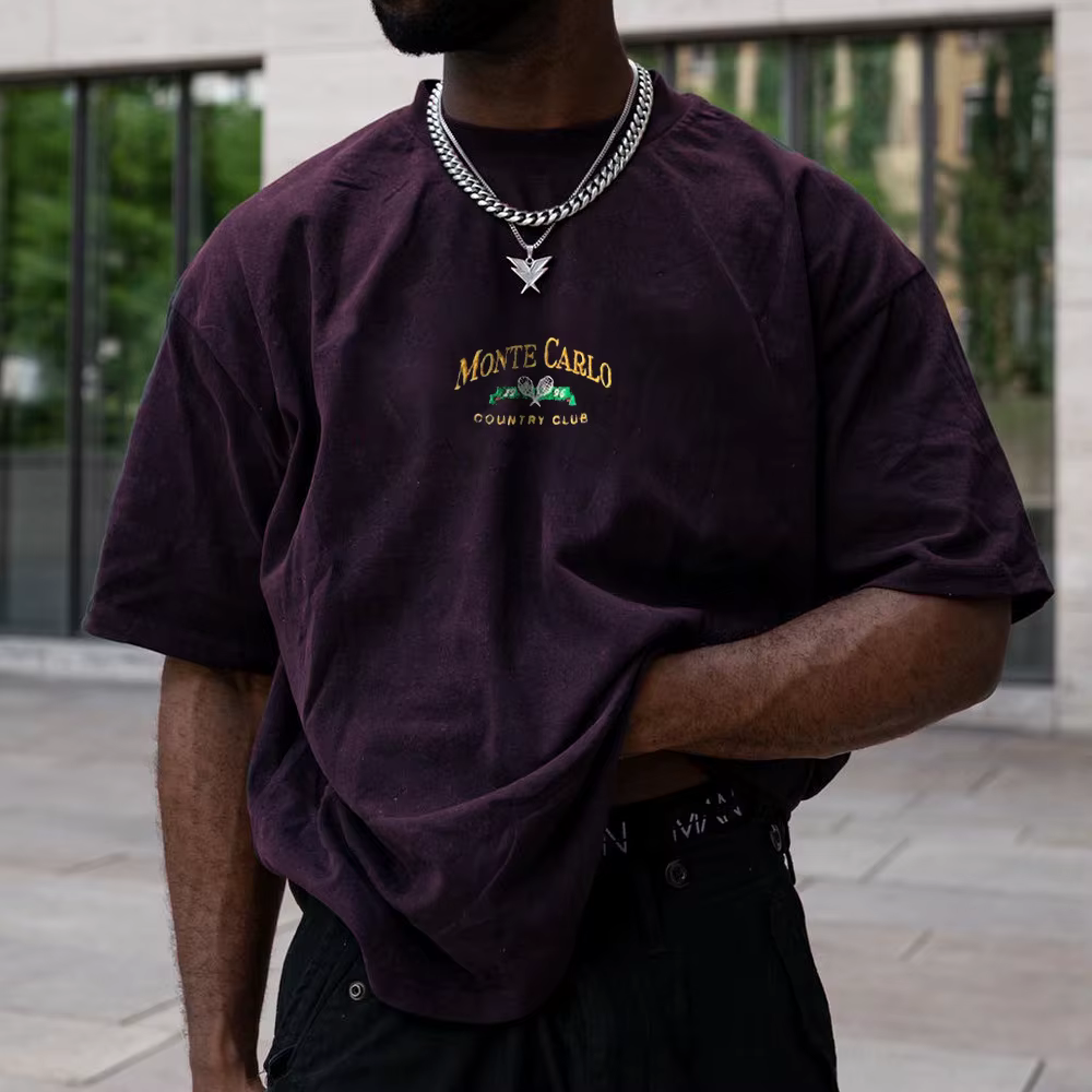 T-shirt surdimensionné à manches courtes pour hommes