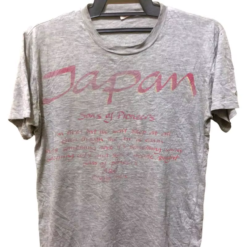 VINTAGE 1981 japon DAVID SYLVIAN ROCK PUNK nouvelle vague TOUR CONCERT PROMO t-shirt