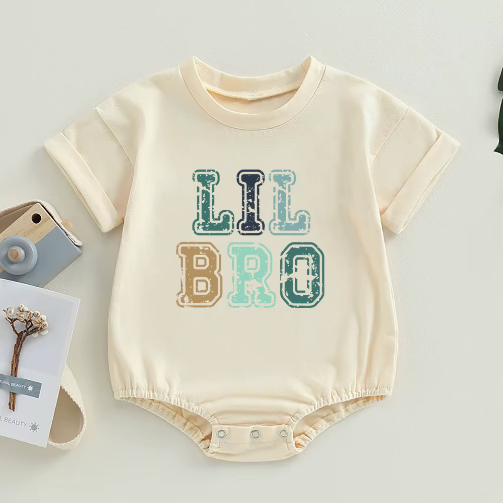 T-shirt assressentipour la famille imprimé Big Brother et Little