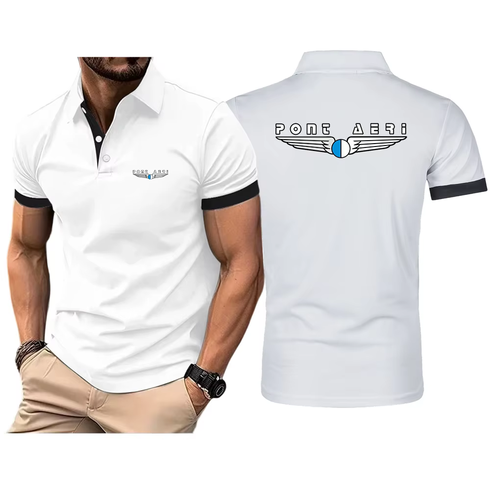 Polo basique pour homme Disco Logo Pont Aeri CH