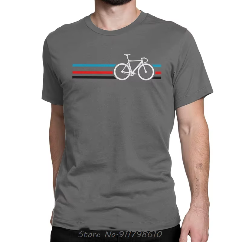 T-Shirt à Manches Courtes et Col Rond pour Homme