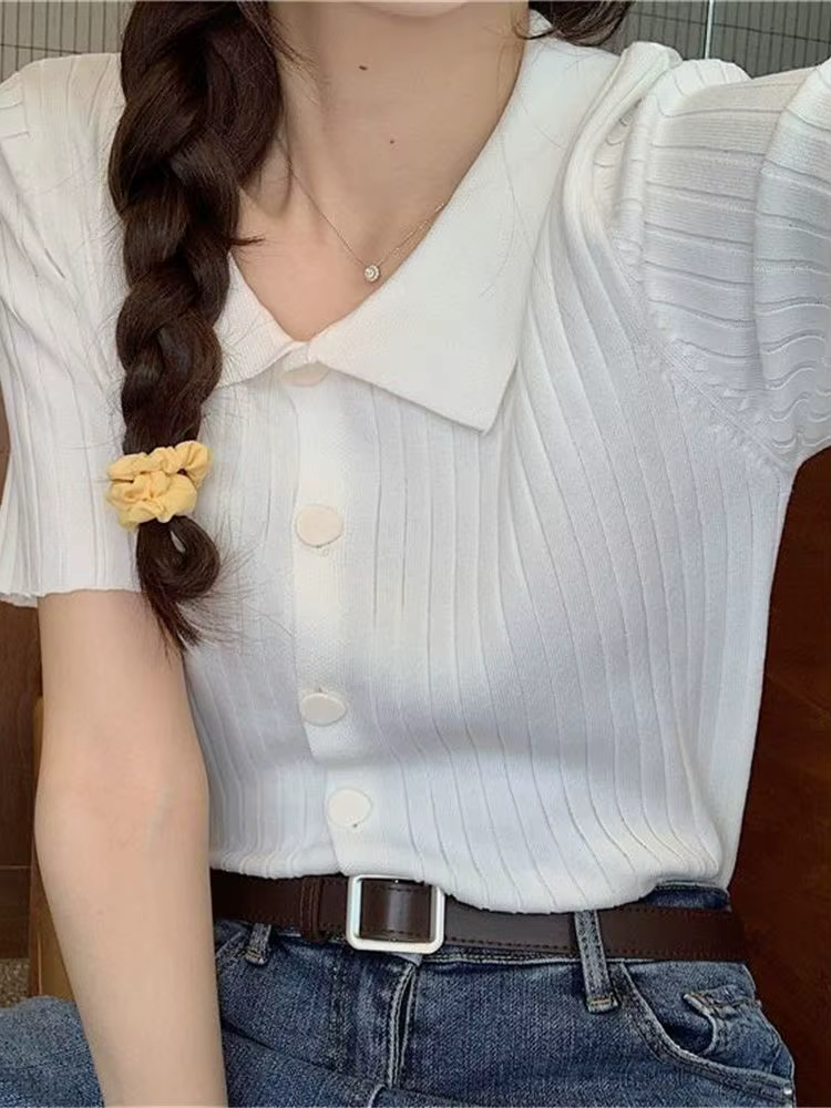 Cardigan court pour femme