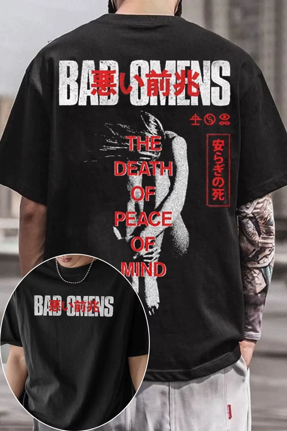 Bad Omens Band – t-shirts en coton pour hommes et femmes