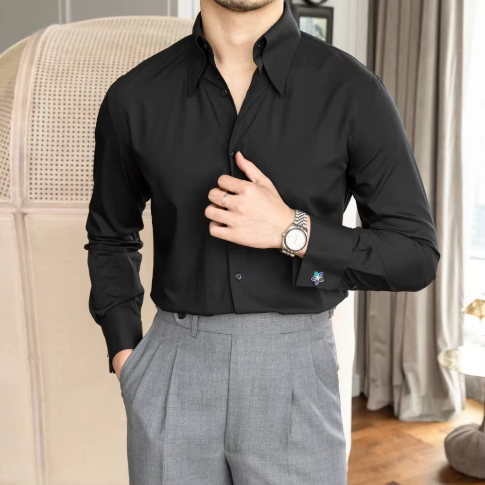 Chemise à manches longues pour hommes
