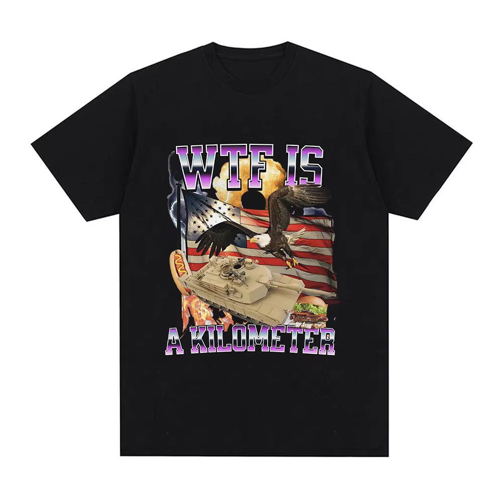 Wtf Is A Kilometer Meme Graphic T-shirt pour homme