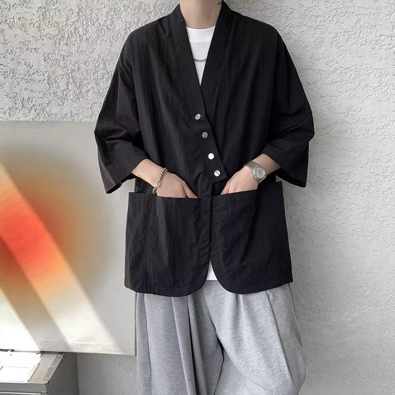 Chemise kimono pour homme