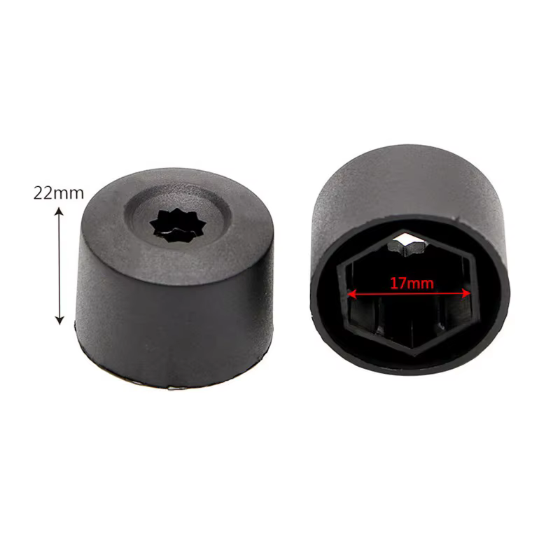 1 jeu de vis hexagonales rondes noires/rouges/jaunes/vertes/bleues, diamètre intérieur 17 mm, pour enjoliveur de roue Volkswagen Polo Magotan Passat Golf