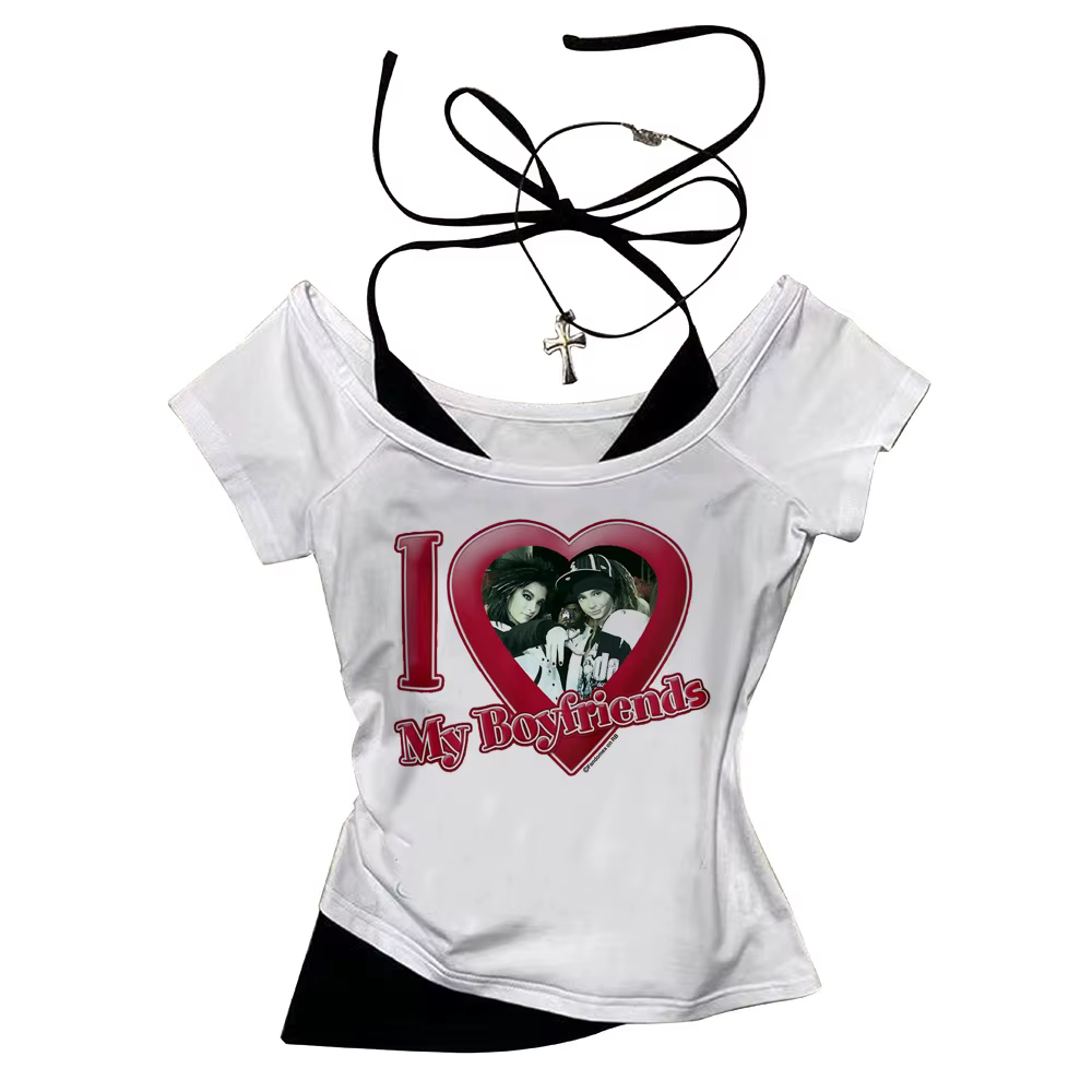 Tokio Hotel – t-shirts classiques pour femmes, streetwear coloré des années 2000, t-shirt numérique confortable, esthétique hip hop harajuku pour femmes