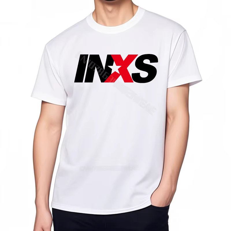 Teeshirts marque t-shirt décontracté confortable chemise à manches courtes Logo Inxs