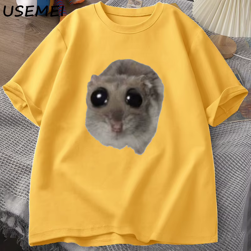 Hamster triste T-shirt drôle mignon chat