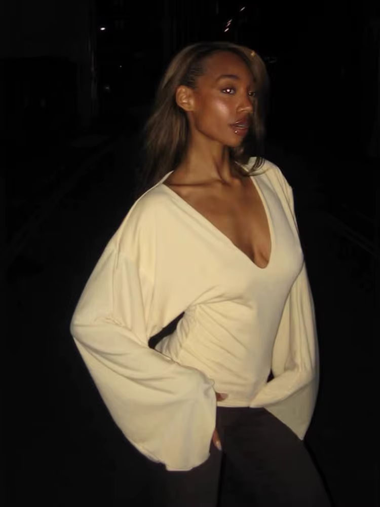 Batwing – t-shirt à manches longues pour femmes