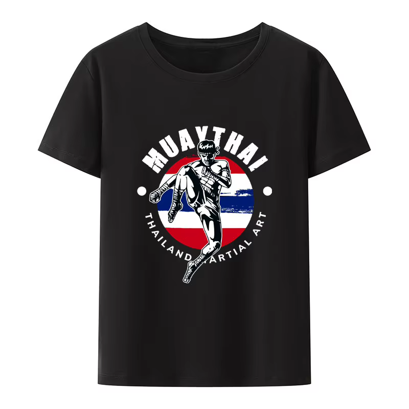 Thaïlande boxe Muay Thai Arts martiaux imprimer t-shirt mignon nouveau Style nouveauté Camisa loisirs décontracté confortable ample cadeau salle de sport Y2k
