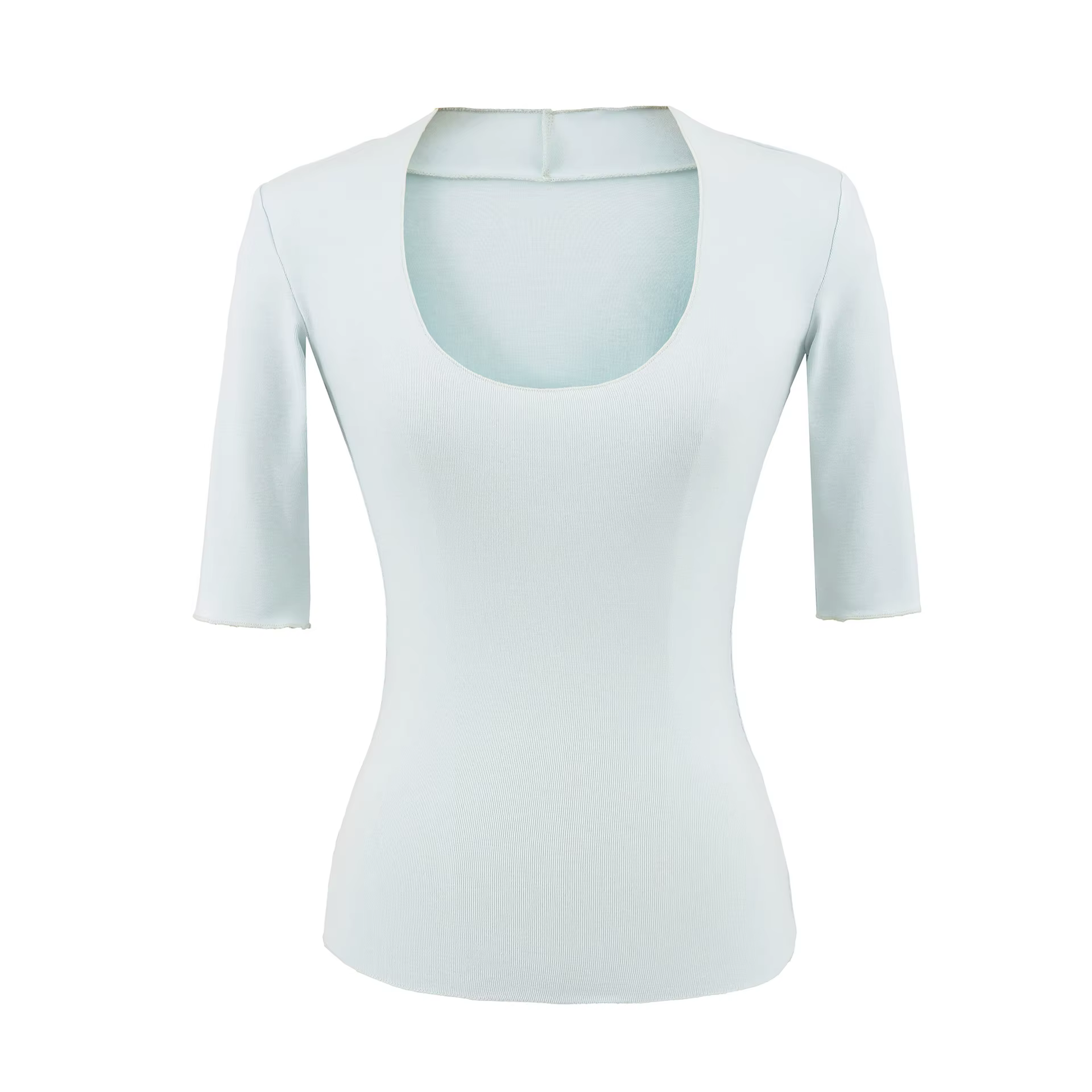 T-shirt à manches longues en coton et élasthanne pour femme