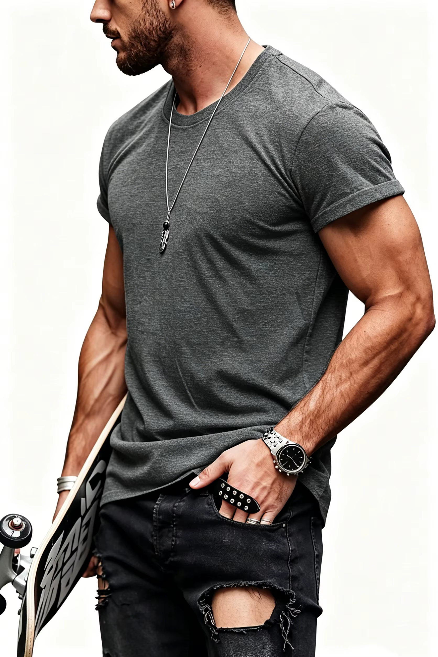 T-shirt de sport et de fitness pour homme