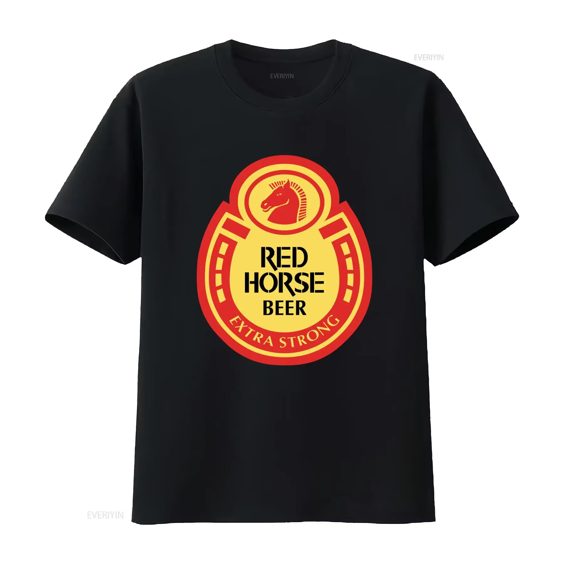 T-shirt de baseball drôle Red Horse Beer Extra Strong pour hommes et femmes