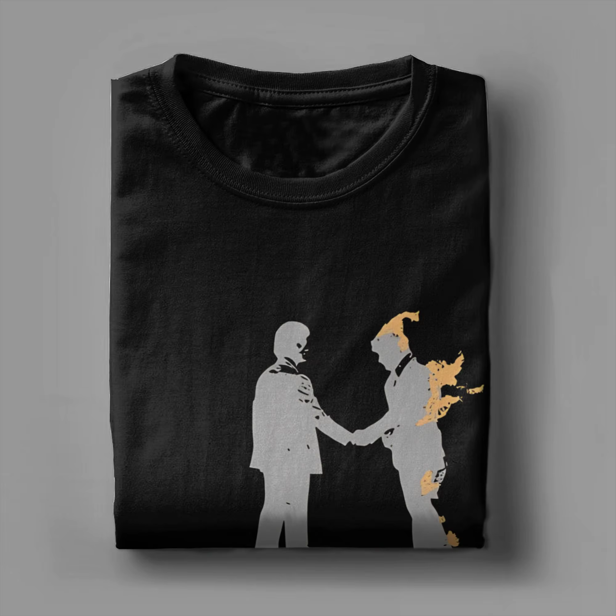 Pink Floyd vous souhaite ici T-Shirt en coton pour Couple été t-shirts géniaux