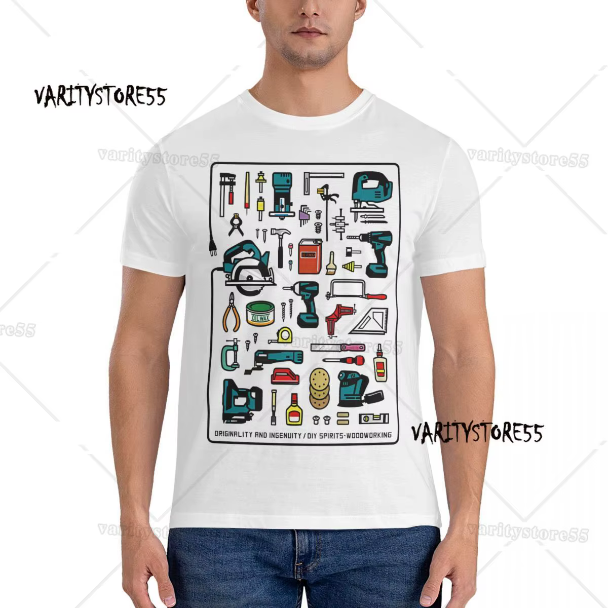 T-shirt manches courtes col rond homme