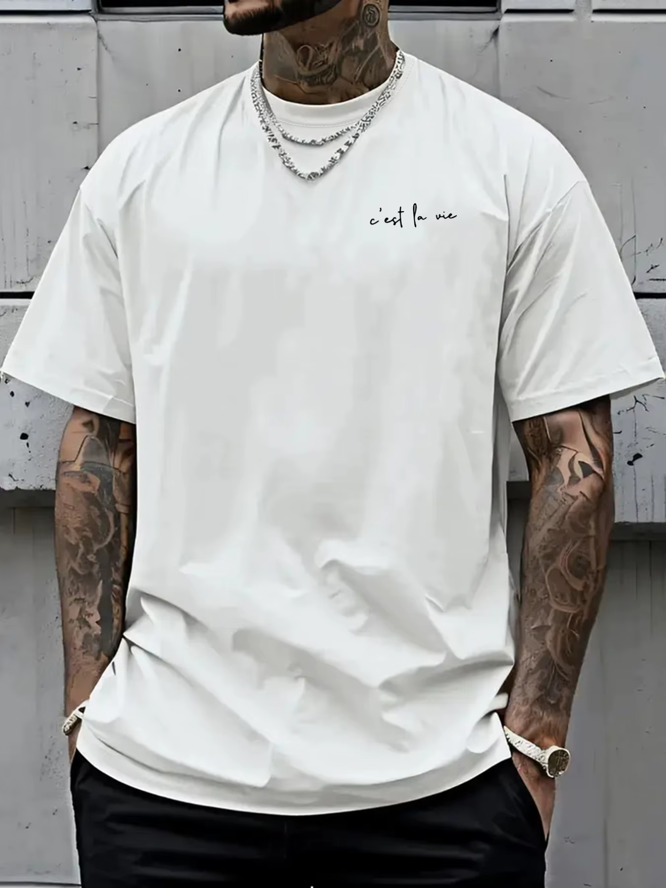 T-shirt pour homme, la vie est comme un spectacle
