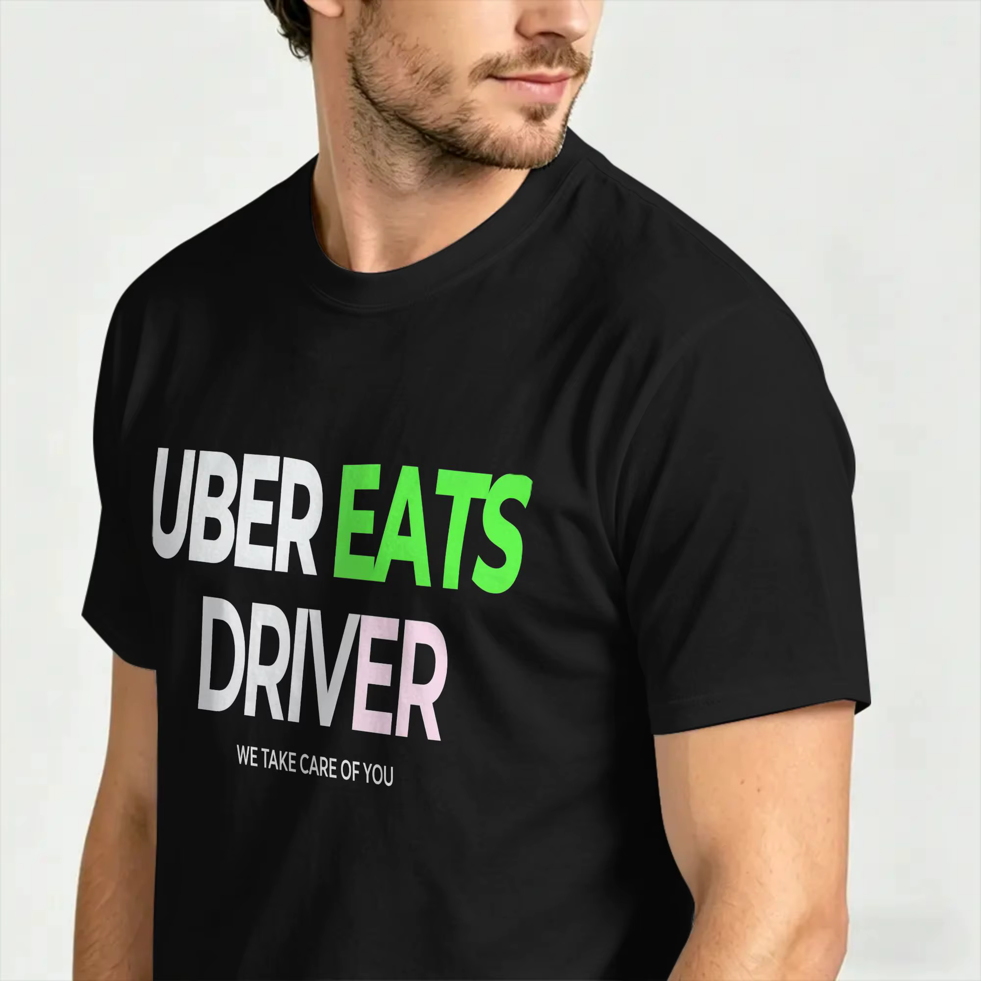 Humor U-uber Eats T-shirt de livraison pour hommes
