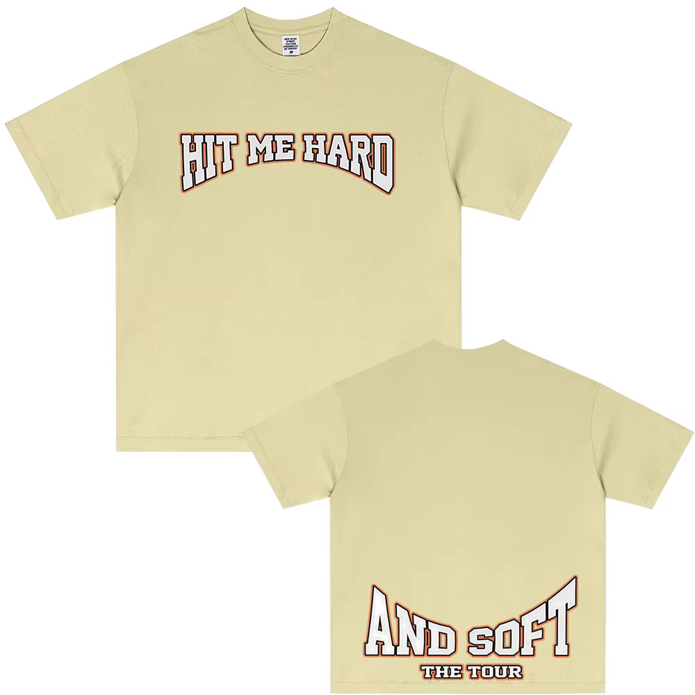 Hit Me dur et doux Tour 2025 offre spéciale Fan T-shirt hommes femmes mode Pop musique T-shirts décontracté
