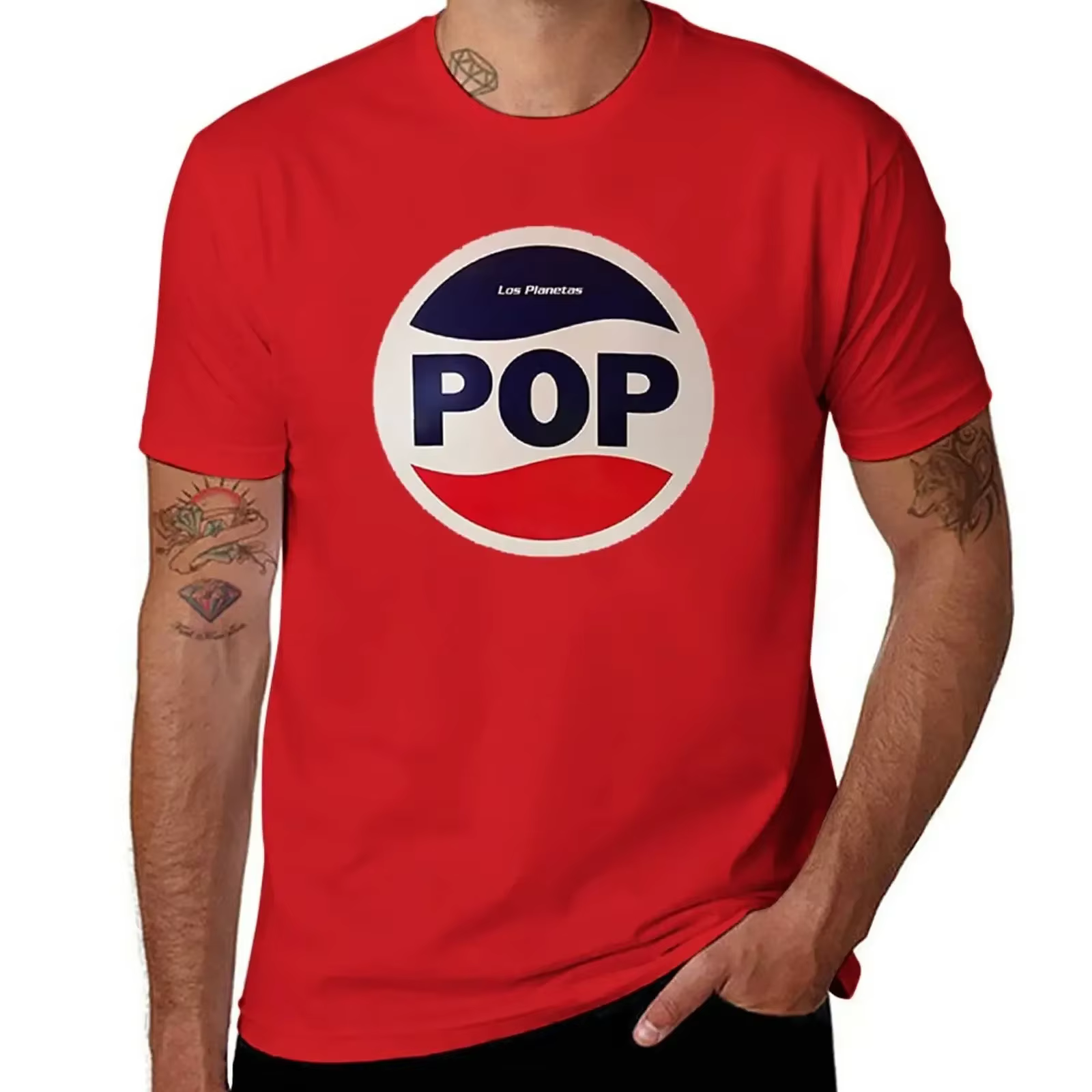 Los Planetas T-Shirt funnys fans de sport vêtements pour hommes à manches courtes coton nouveauté col rond tenues mode streetwear