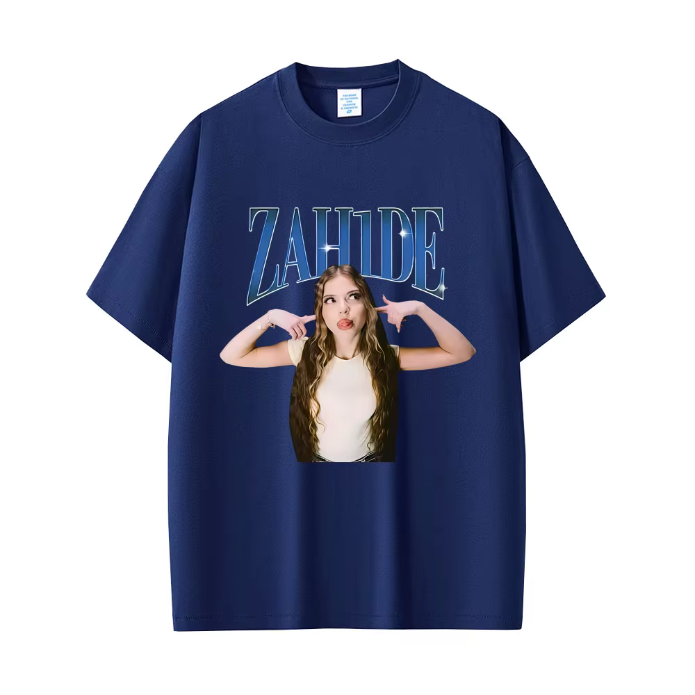 Chanteur Zahide imprimé graphique T-shirts hommes femmes mode décontracté coton à manches courtes