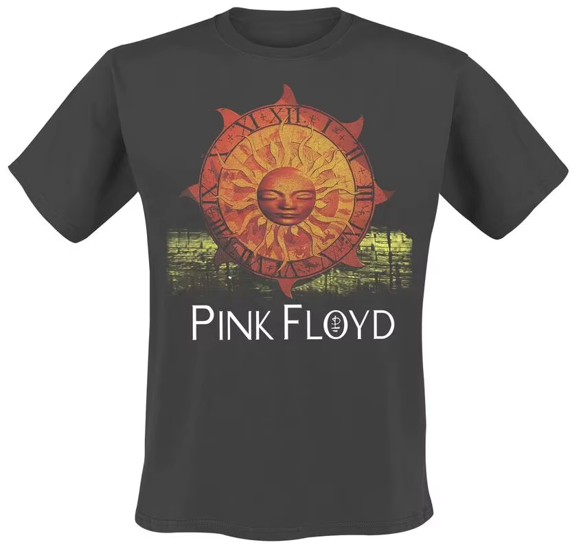 DSOTM 1972 Pink Floyd Band T-Shirt 100% coton