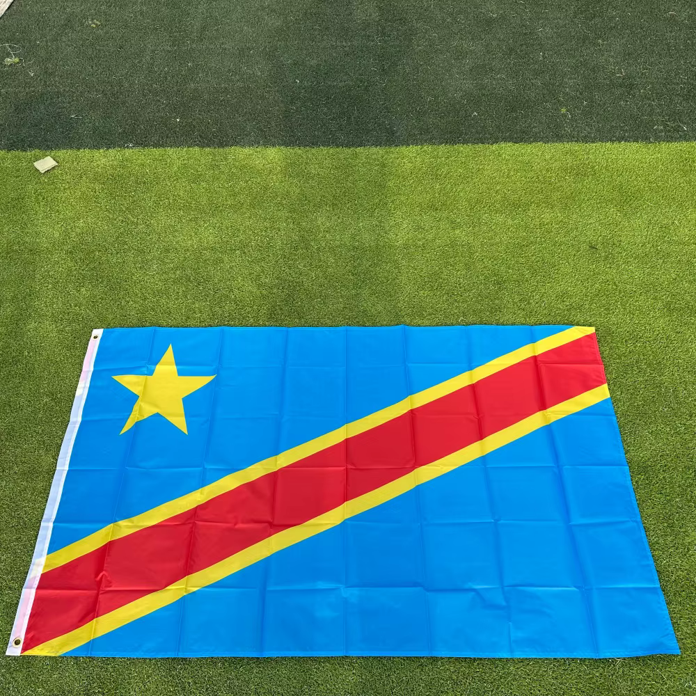 Drapeau du Congo 90x150cm, drapeau de la République démocratique du Congo, bannière 3x5 pieds, drapeau national, décoration de la maison