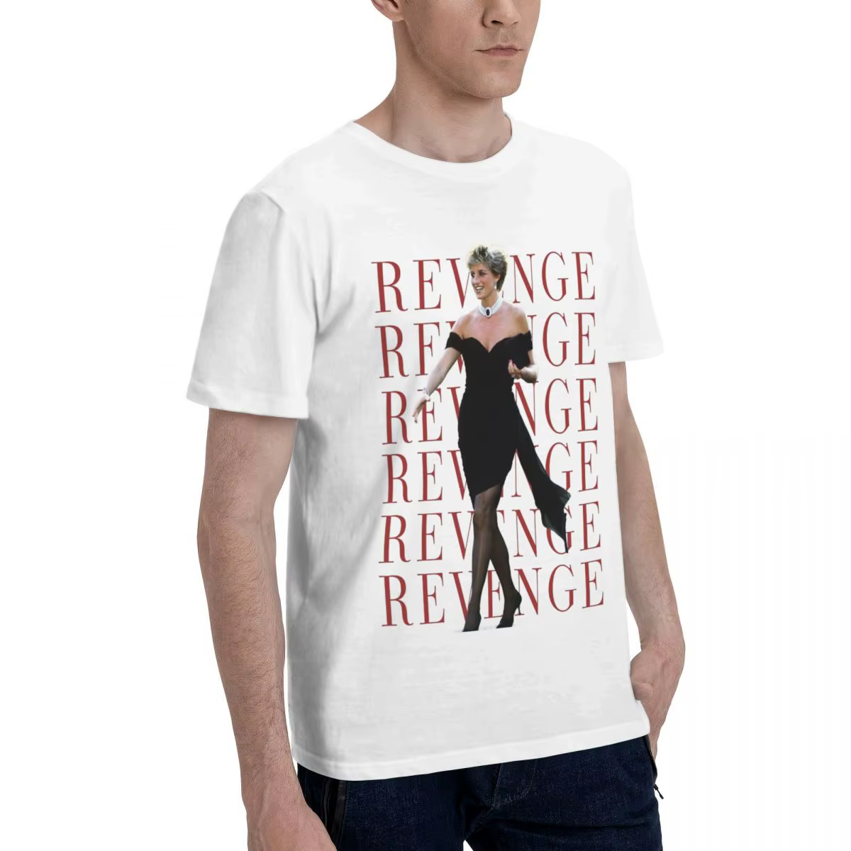 Créatif princesse Diana vengeance robe T-Shirts pour hommes col rond 100% coton t-shirt à manches courtes