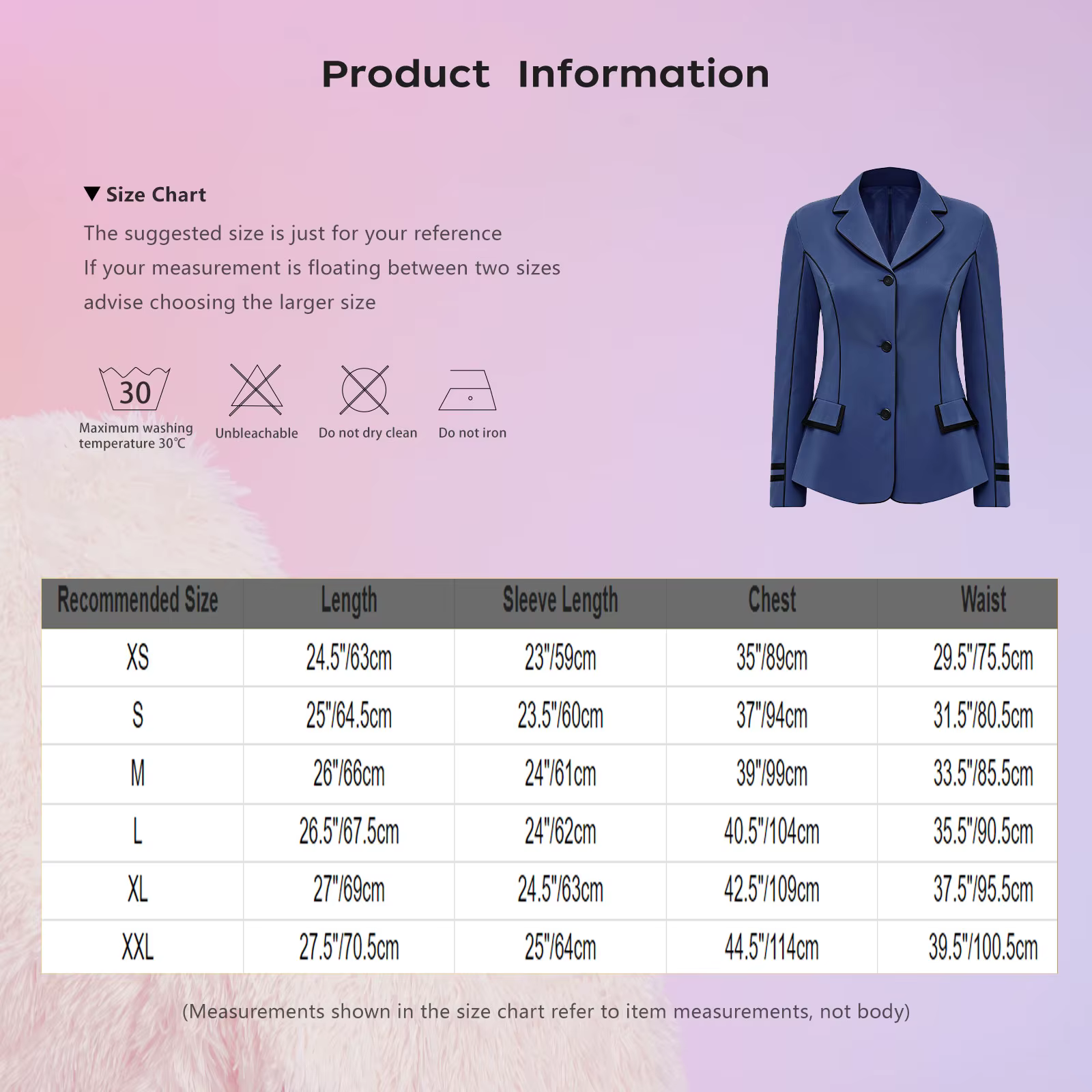 Veste de costume d'équitation professionnelle pour femmes