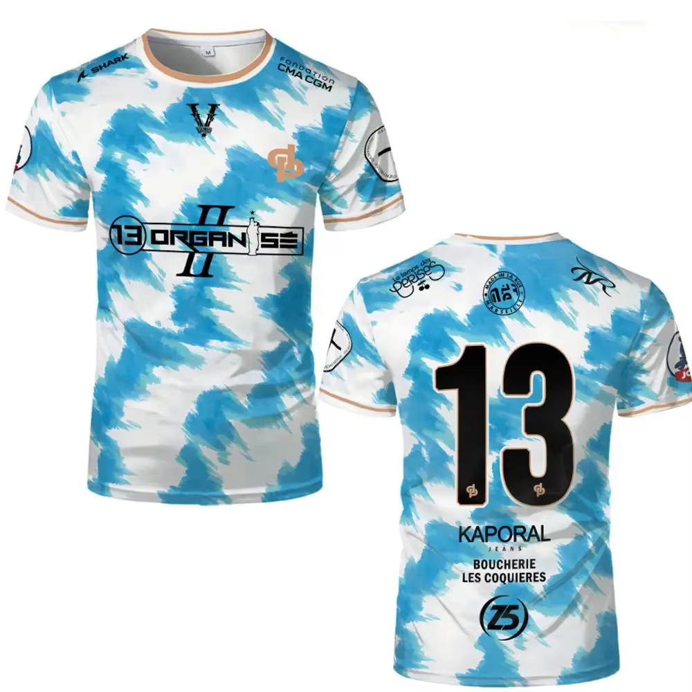 Nouveau T-shirt avec impression intégrale de JUL Marseille Rap 13