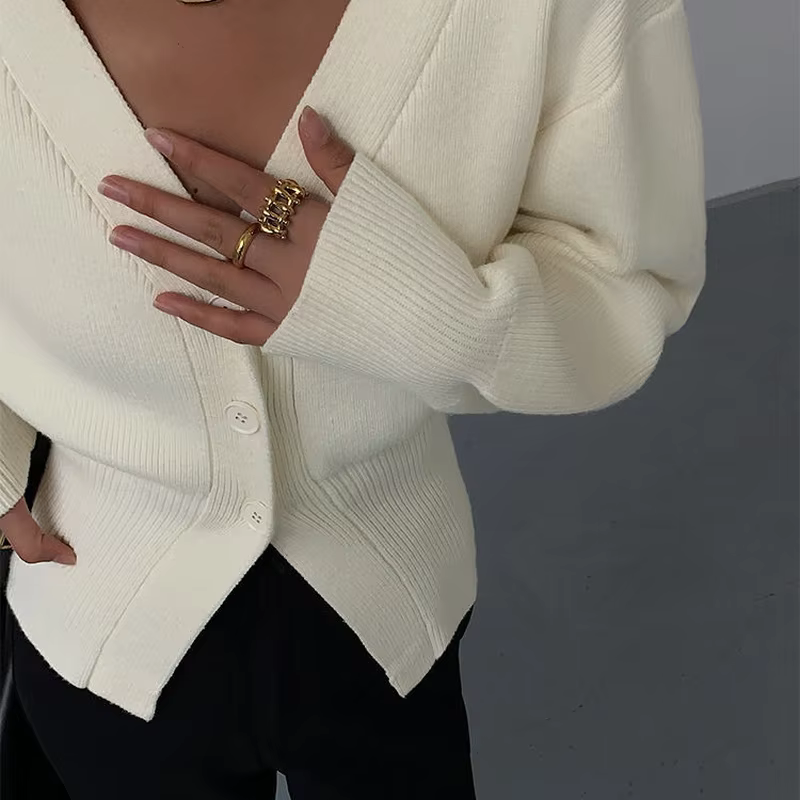Cardigans à Manches Lanternes pour Femme