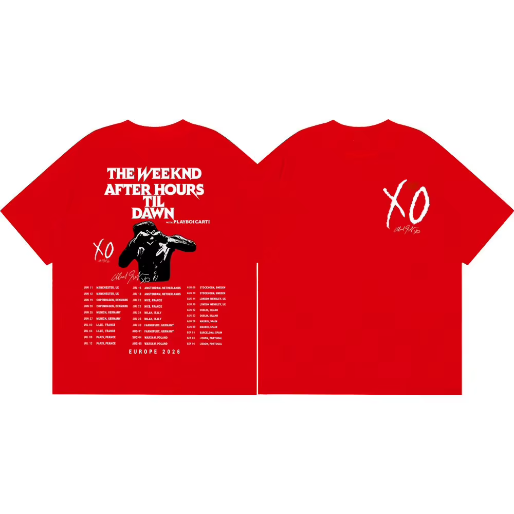 T-shirt graphique The Weeknd After Hours Til Dawn Tour 2026