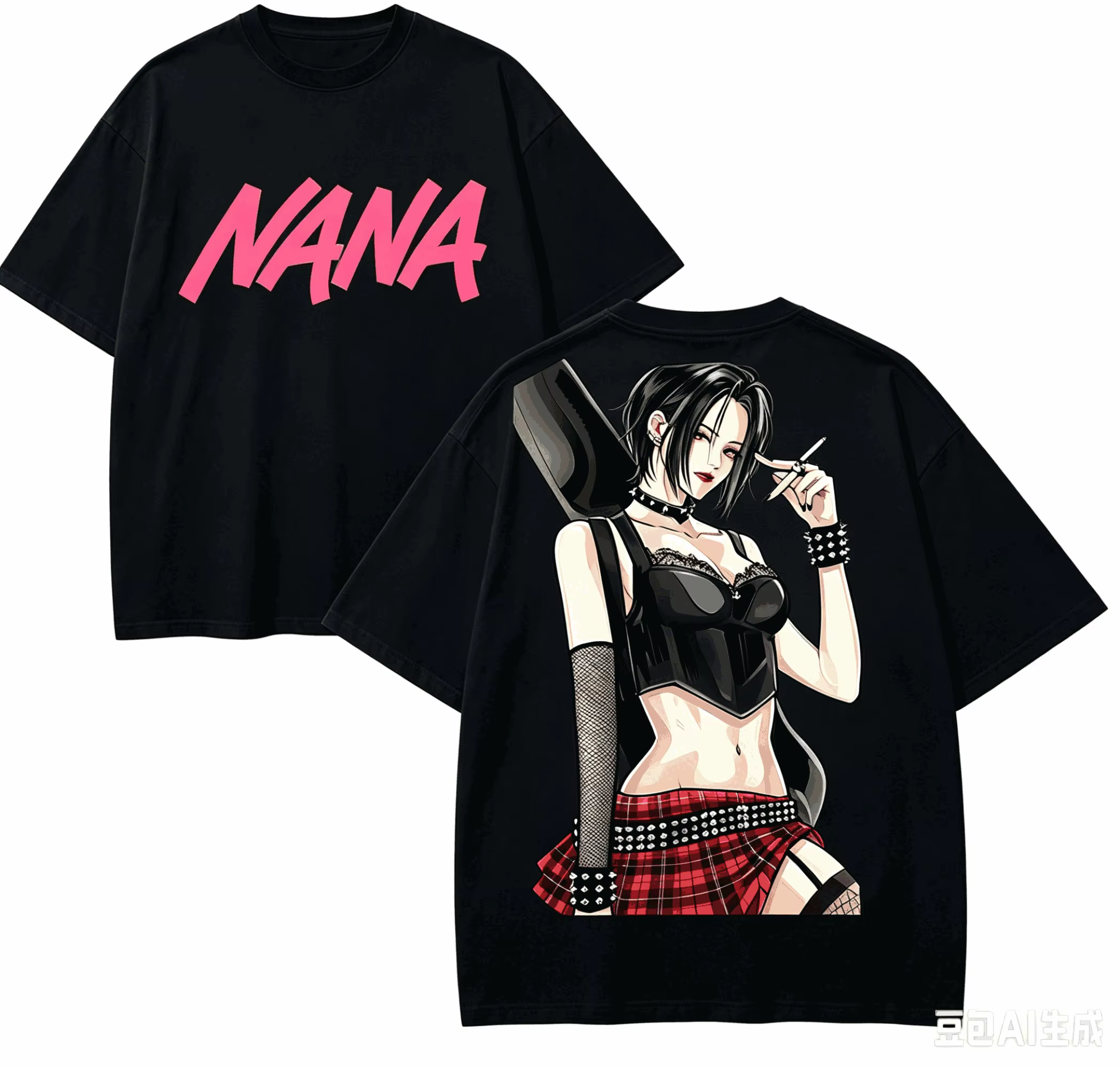 T-shirt Nana Anime Lover en coton Harajuku