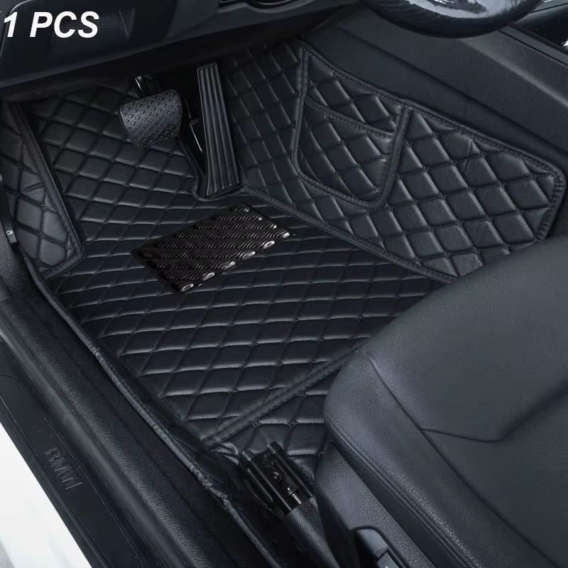 Tapis de sol en cuir automobile personnalisé pour hommes et femmes, tapis de voiture de luxe, couverture complète, VW Polo 6R, 2012, 2013, 2014, 2015, 2016