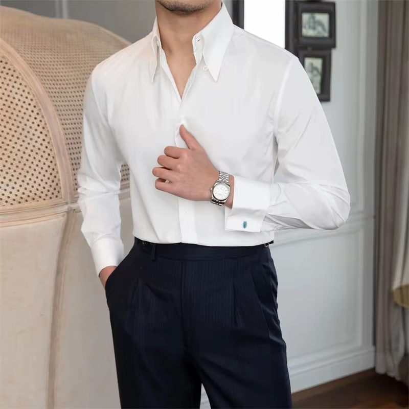 Chemise à manches longues pour hommes